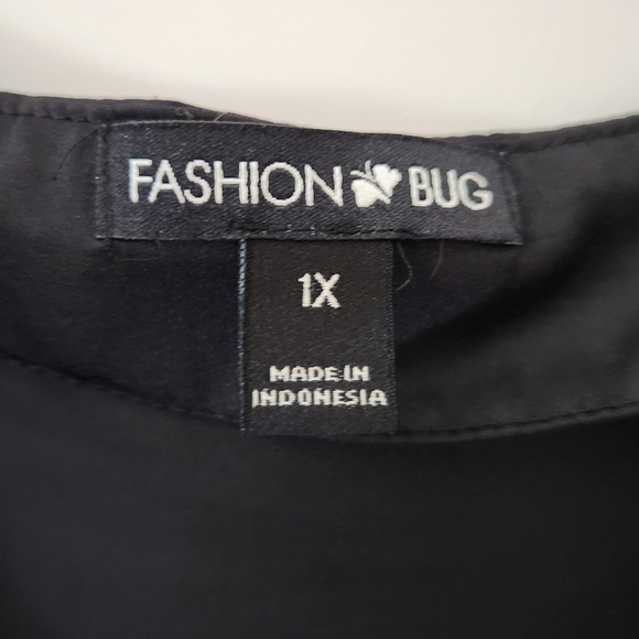 Fashion Bug Pleated Scoop Neck Sleeveless Top women's size 1x - Picture 11 of 12